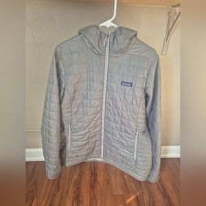 Womens XL Patagonia Gray Nano Puff Hoody Jacket